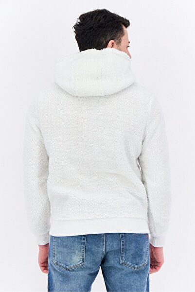 Night Addict Men Embroidered Logo Softshell Jacket, Off White