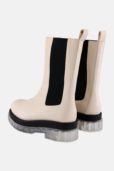 Raid Women Broad Slip On Ankle Boots, Off White