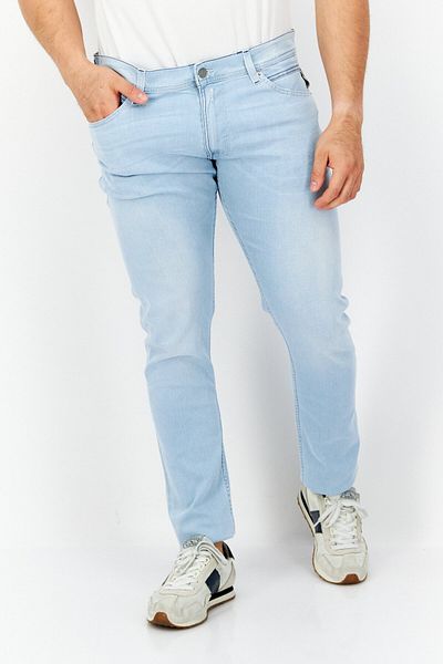 Replay Men Skinny Fit Jondrill Stretchable Jeans, Light Wash Blue
