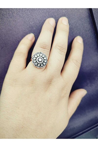 SMİLE SİLVER ELMAS MONTÜRLÜ GÜMÜŞ YÜZÜK