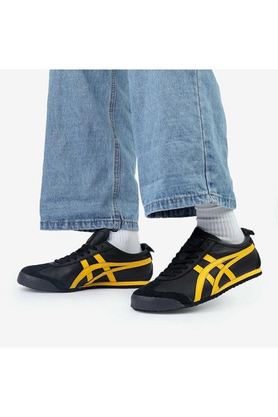 stilfest Pantofi sport casual cu șireturi Pantofi negru galben