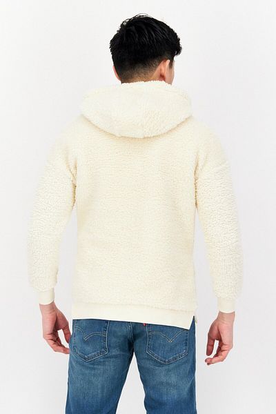 Lyle & Scott Men Hooded Fleece Long Sleeves Sweatshirt, Off White
