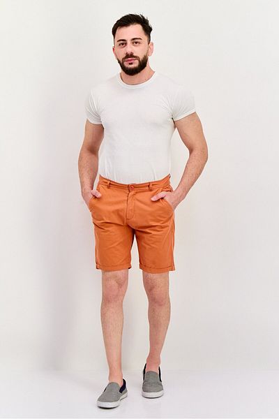GAS Men Plain Chino Shorts, Orange