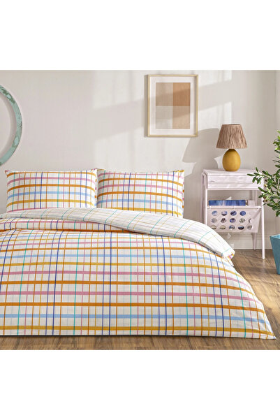 Taç Taç New Season Ranforce Single Person Duvet Cover Set Orange