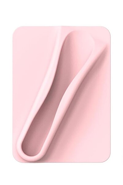 TAKIŞTIR Pembe Renk 3D Yapışkanlı Dudak Parlatıcı Tutacağı /Telefon Tutacağı
