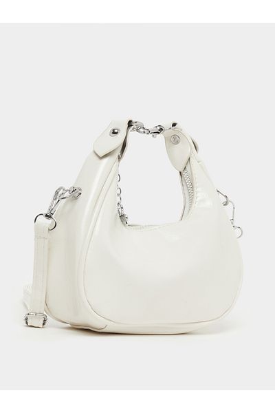 Styli Solid Zipper Closure Handbag with Strap