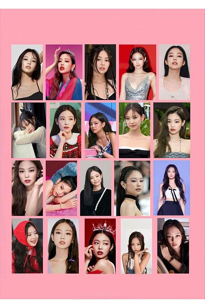 REN AKSESUAR Kpop Blackpink Jennie Photocard 50Pcs 5 7cm