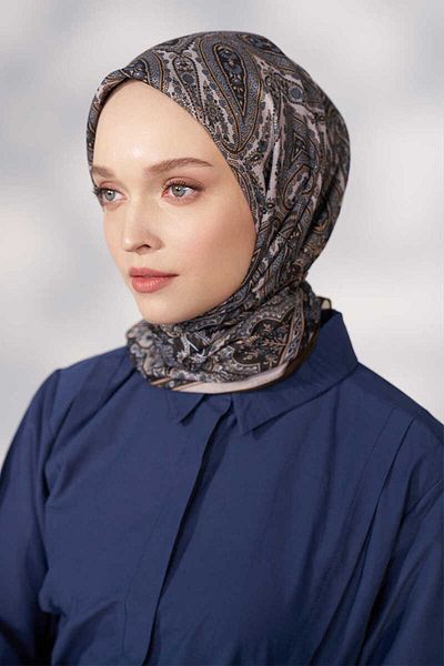 Madame Polo Φουλάρι Daisy Linda Pattern - Χακί