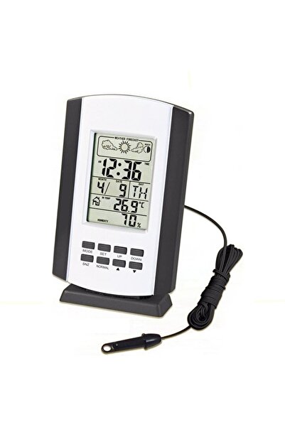 gaman Dijital Saat Proplu İç Dış Sıcaklık Ölçer Alarmlı ve Erteleme Özellikli...