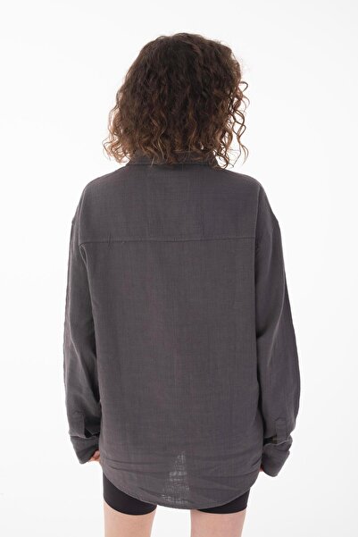 Rocqerx R-6044 Сорочка з довгими рукавами та коміром на підставці