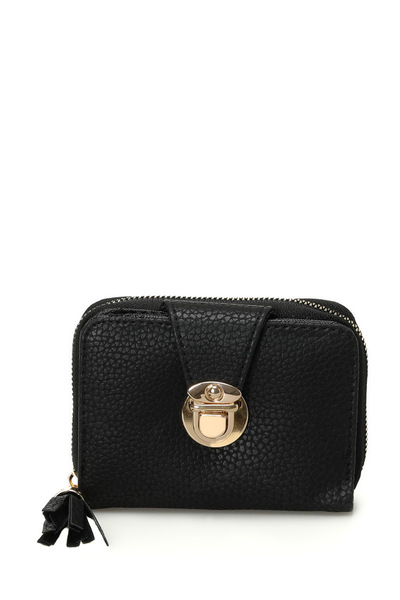 Polaris Natural Puskul 4Pr Black Women's Wallet