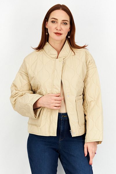 NA-KD Women Plain Jacket Shirt, Beige