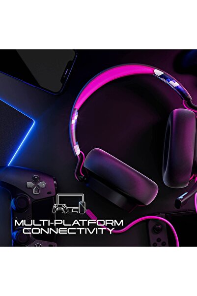 Skullcandy SLYR Pro Multi-Platform Over-Ear Wired Gaming Headset, Works with Xbox Playstation and PC