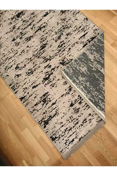 WAHSHE Lidya / Esinti Desenli Yıkanabilir Kaymaz Taban Şönil Makina Halısı