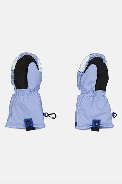 Roxy Kids Girls 1 Pair Snows Up Mittens, Blue/white Combo