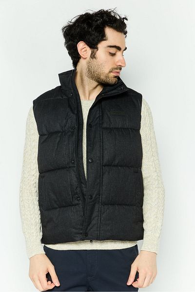 Michael Kors Men Brand Logo Vest Jacket, Black