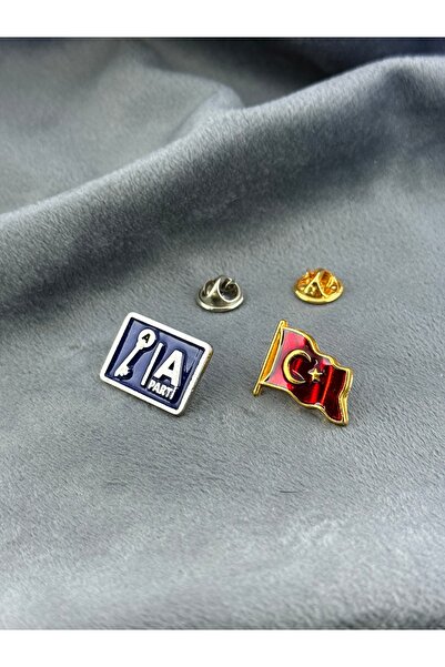 Kuyumcudan Anahtar Parti Rozet ve Bayrak Rozet