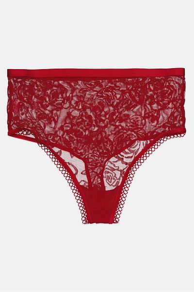 Triumph Women Textured Pull On Panties, Bright Maroon