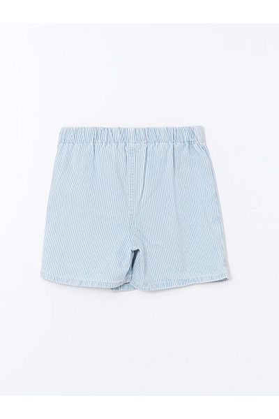 LC Waikiki Fustă cu pantaloni scurți de jeans pentru fete LCW Kids cu talie elastică