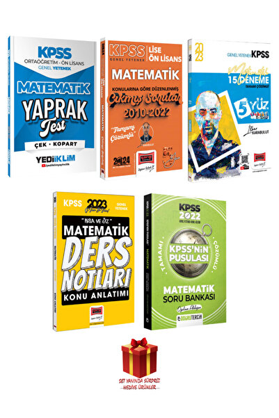 Yediiklim Yayınları KPSS Matematik Yaprak Test+ Ders Notları+ Soru Bankası+ Y...