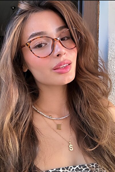 Eyesofia Checkmate Unisex Leopar Şeffaf Güneş Gözlüğü