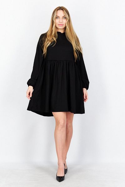 NA-KD Women Textured Mini Dress, Black