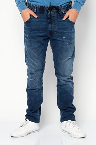 Diesel Men Krooley-Ne Regular Fit Stretchable Jeans, Blue