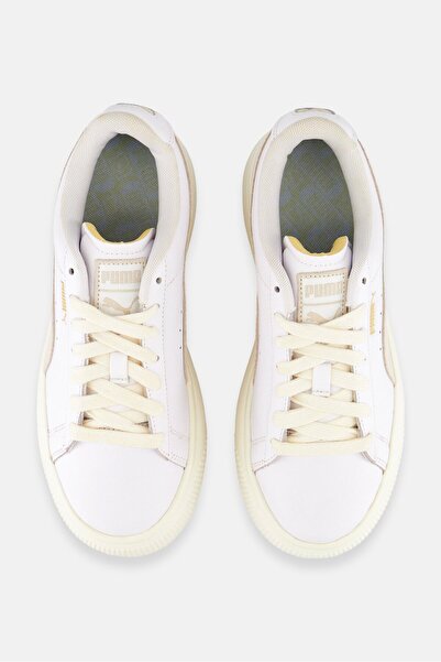 Puma Women Suede Mayu Lace Up Outdoor Shoes, White