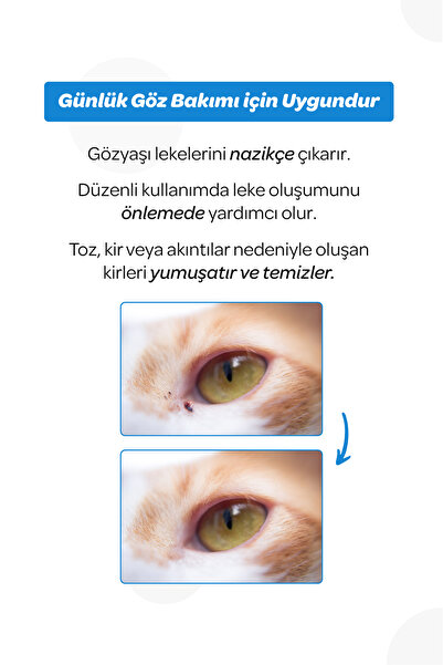 Vet's Plus Gözyaşı Lekesi Temizleme Solüsyonu 50ml (Kedi ve Köpekler için)