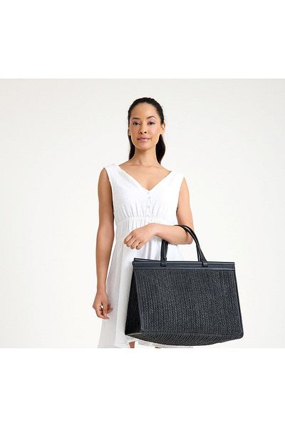 gio&mi Alina Raffia Paper Rope Straw Knitted Women's Beach Daily Shoulder Bag