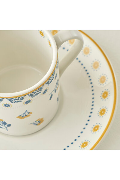 Bella Maison Mabel Porselen 2'li Kahve Fincanı Seti Mavi (90 cc)