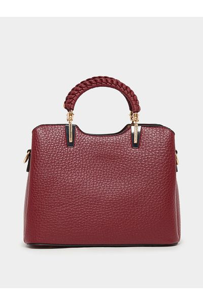 Styli Textured Pouch Drop Handbag with Top Handle