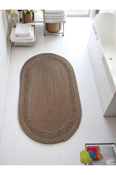 Store Bohemian Style, Jute, Straw, Bathroom Toilet Mat, Washable Mat, Super Quality Yarn Fine Woven