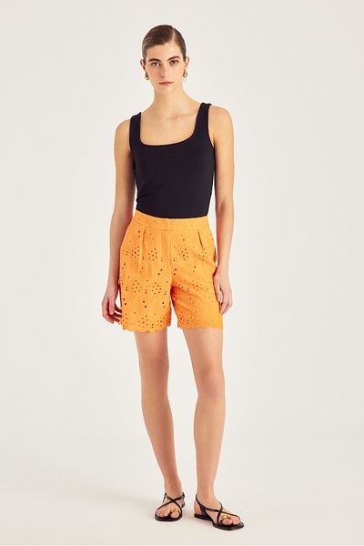 Naramaxx Pleated Detailed Brode Shorts