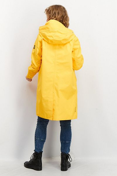 Aigle Women Hood With Drawstrings Windbreaker Jacket, Yellow