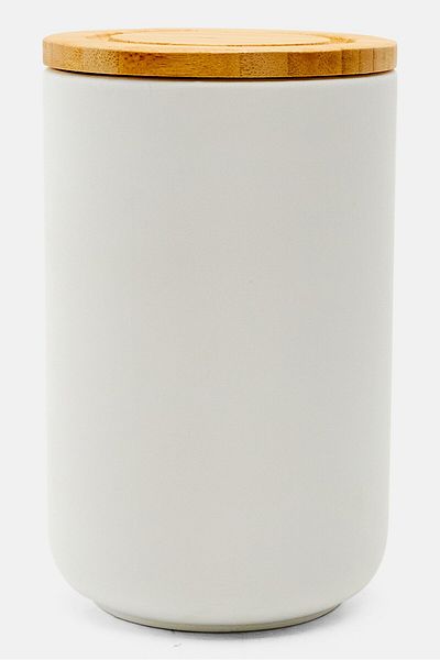 Ladelle Stak Soft Matt Canister 17 Cm, White