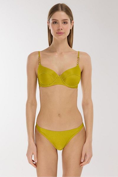 AYYILDIZ 4525 Σετ μπικίνι Green Glitter