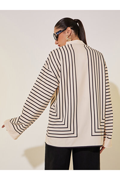 Take Two By Styli Striped Long Sleeve Regular Fit Shirt