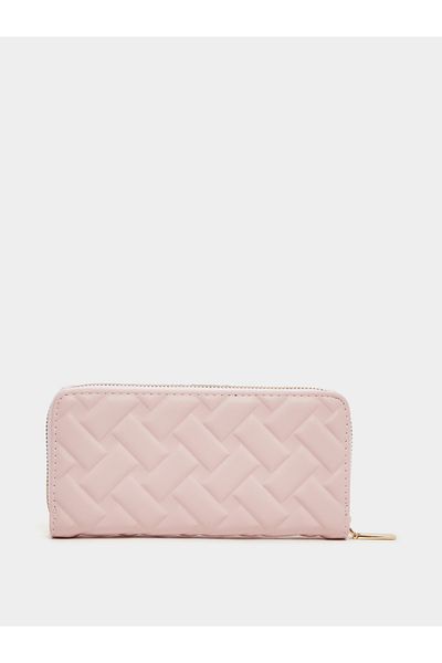 Styli Quilted Zip Around Wallet