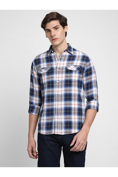 Dennis Lingo By Styli Checked Long Sleeves Casual Shirt