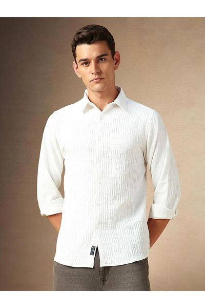 Dennis Lingo By Styli Button Down Collar Plain Casual Shirt