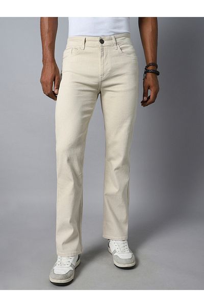 High Star By Styli Mid Rise Plain Regular Fit Jeans