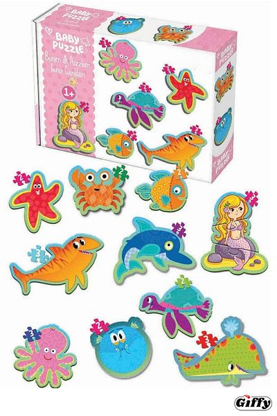 giffy Sea Animals Puzzle 25 Pieces, Toy and Educational
