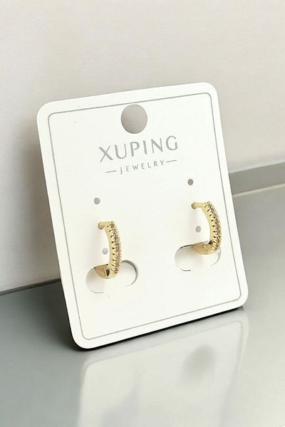 Çlk Accessories Xuping لا يفقد اللون الحد الأدنى من الأقراط الحجرية 35735