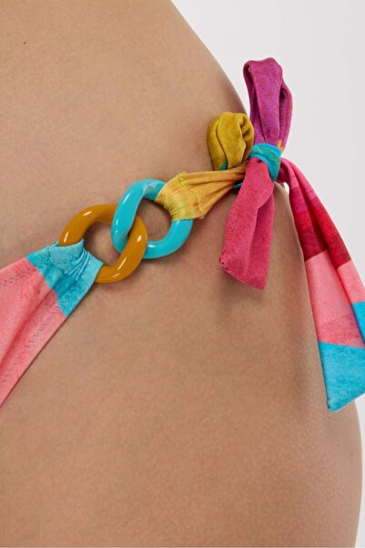 AYYILDIZ 4602 Blue Fuchsia Patterned Bikini Set