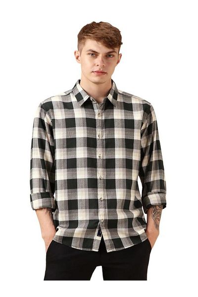 Dennis Lingo By Styli Checked Buffalo Checks Relaxed Fit Cotton Casual Shirt