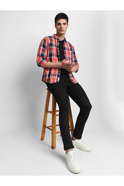 Dennis Lingo By Styli Checked Long Sleeves Casual Shirt