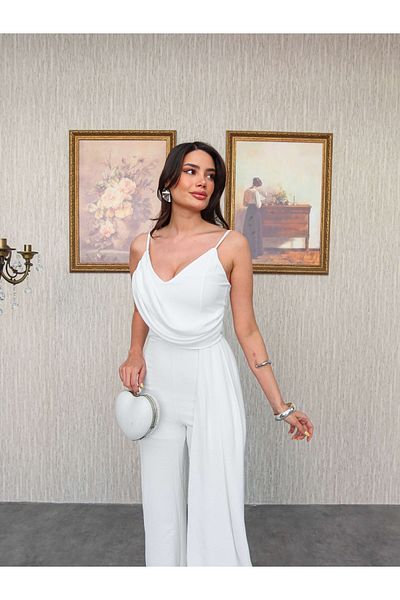 ESRAHELVACI Strappy Front Flowing Jumpsuit
