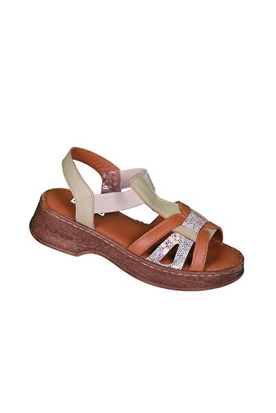 LORRA SHOES 8406 صندل نسائي من الجلد الطبيعي يوميًا