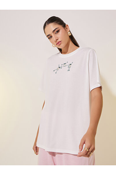 Take Two By Styli Graphic Printed Round Neck T-shirt